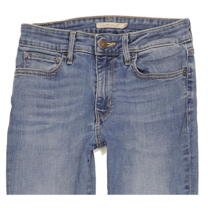Levi's 712 Women Blue Straight Slim Stretch Jeans W28 L32