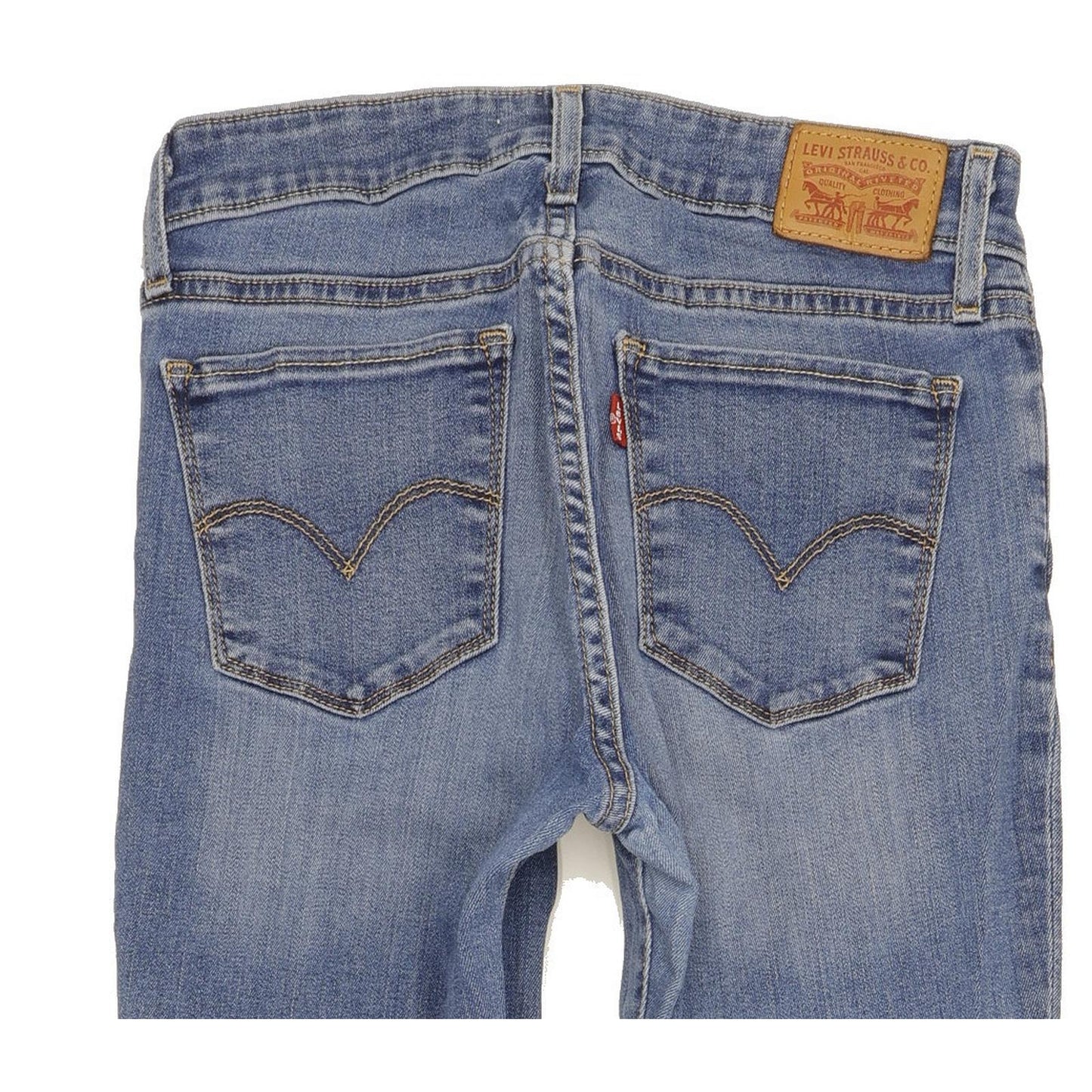 Levi's 712 Women Blue Straight Slim Stretch Jeans W28 L32