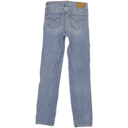 Levi's 712 Women Blue Straight Slim Stretch Jeans W28 L31