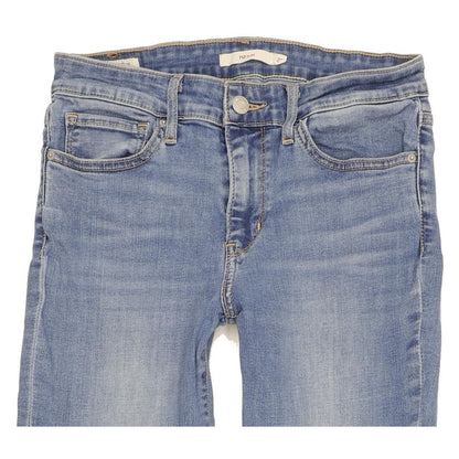 Levi's 712 Women Blue Straight Slim Stretch Jeans W28 L31