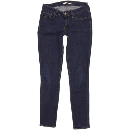 Levi's 711 Women Blue Skinny Slim Stretch Jeans W29 L30