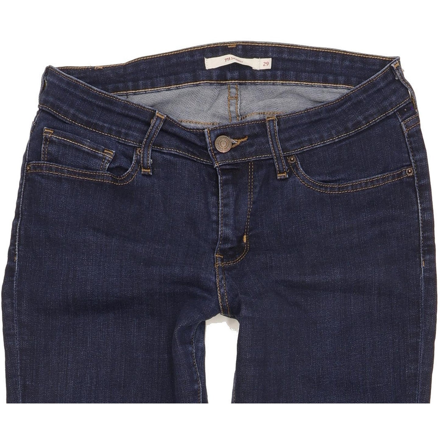 Levi's 711 Women Blue Skinny Slim Stretch Jeans W29 L30