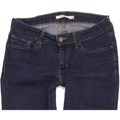 Levi's 711 Women Blue Skinny Slim Stretch Jeans W29 L30