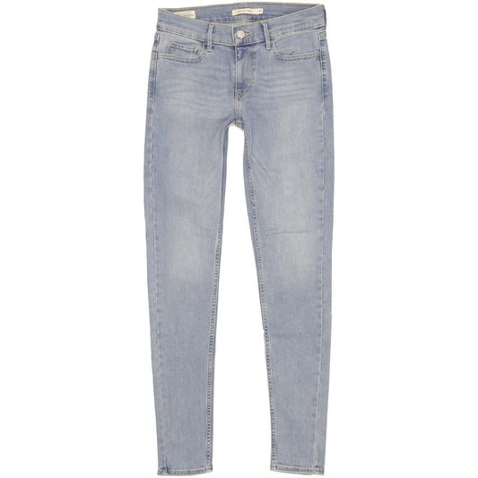 Levi's 710 Super Women Blue Skinny Slim Stretch Jeans W27 L30