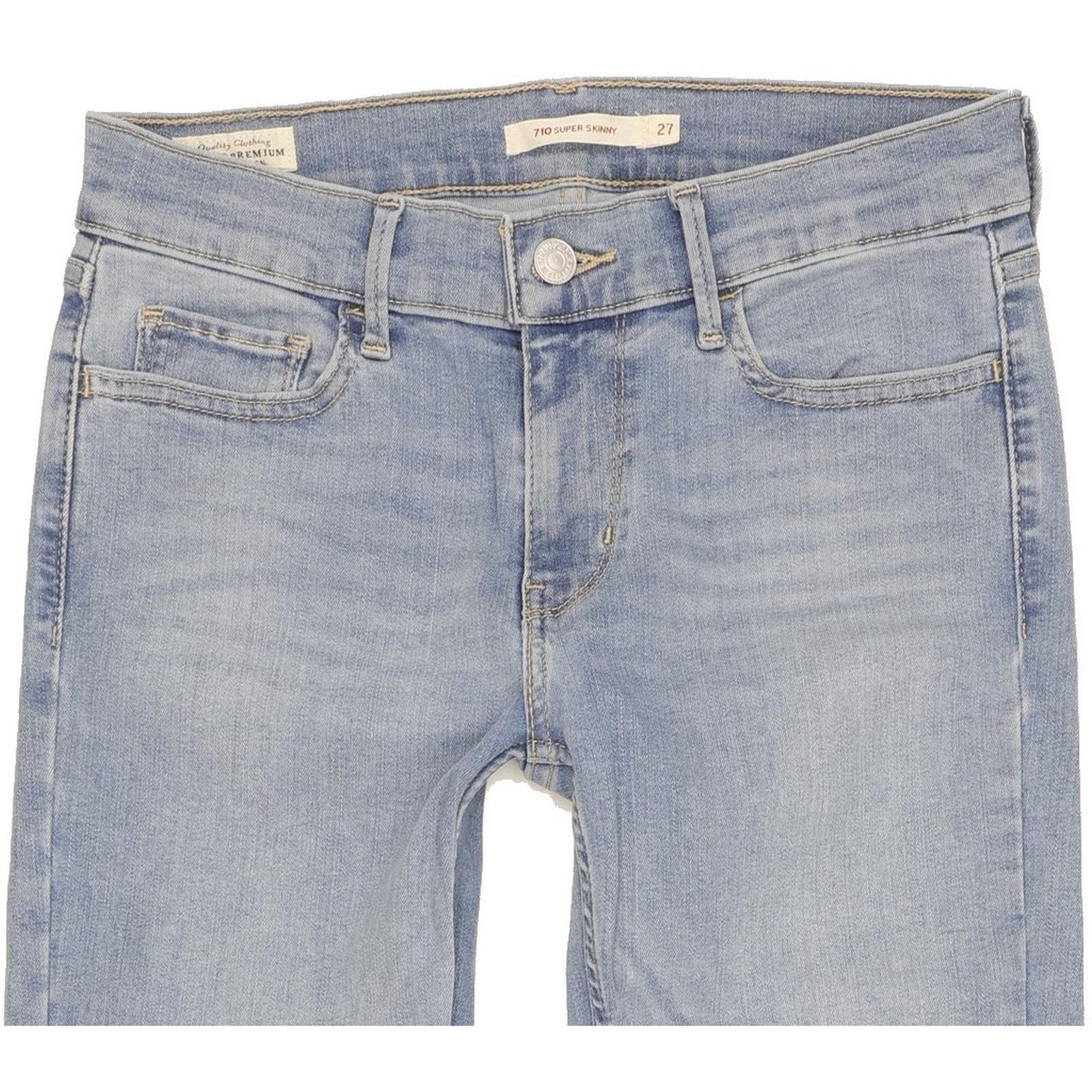Levi's 710 Super Women Blue Skinny Slim Stretch Jeans W27 L30