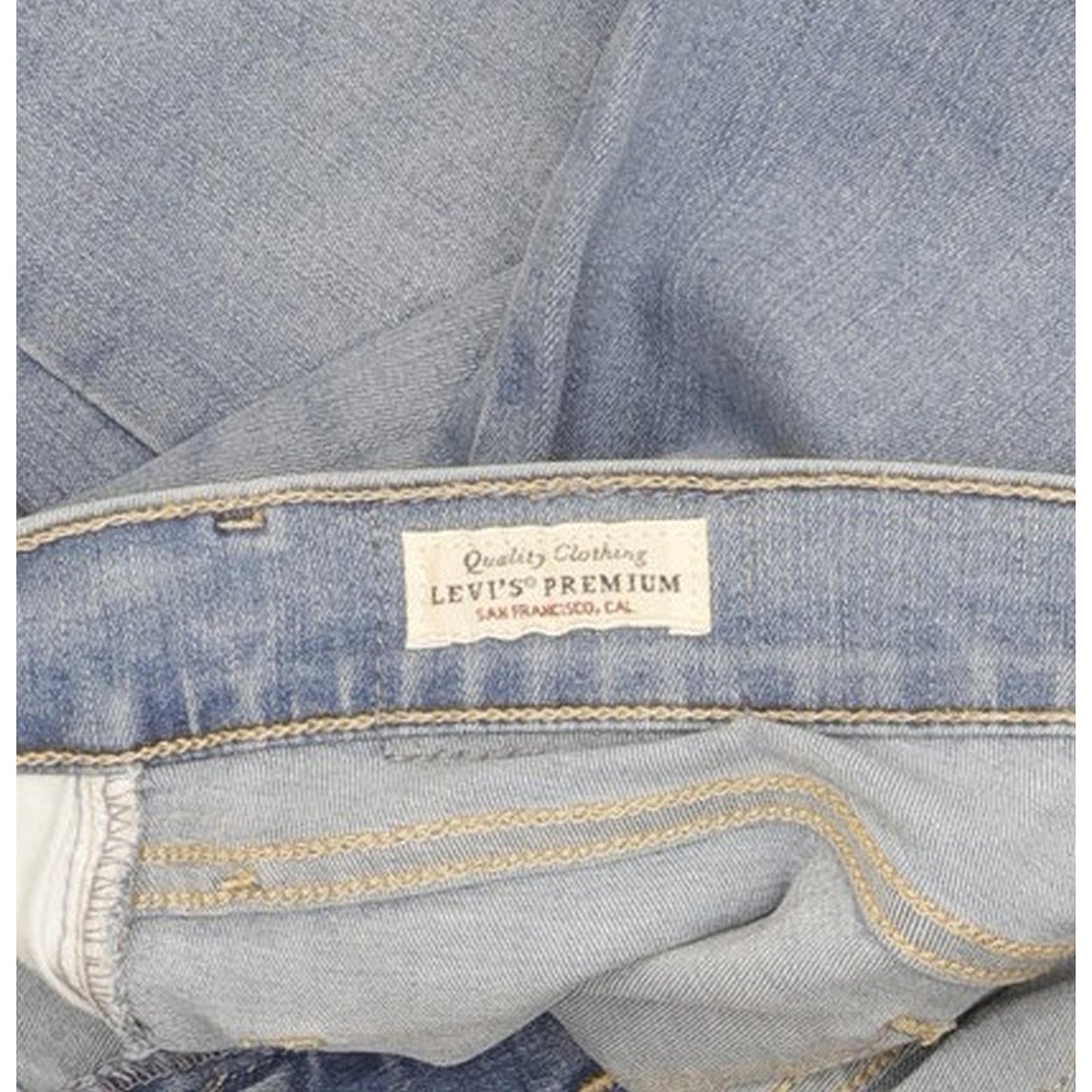 Levi's 710 Super Women Blue Skinny Slim Stretch Jeans W27 L30