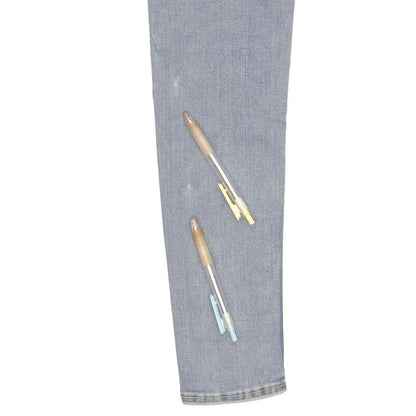 Levi's 710 Super Women Blue Skinny Slim Stretch Jeans W27 L30