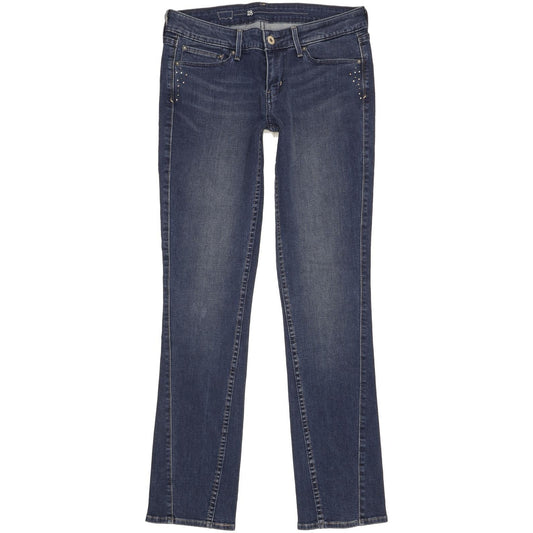 Levi's Women Blue Straight Slim Stretch Jeans W28 L31