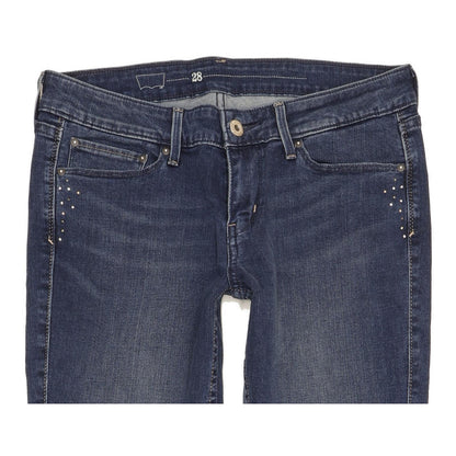 Levi's Women Blue Straight Slim Stretch Jeans W28 L31