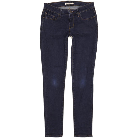Levi's 711 Women Blue Skinny Slim Stretch Jeans W28 L30