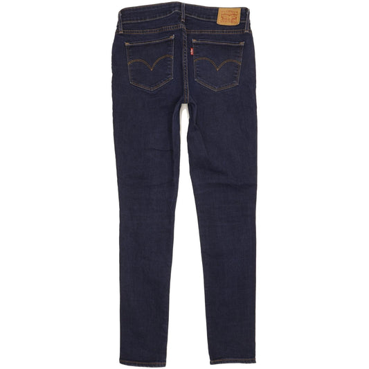 Levi's 711 Women Blue Skinny Slim Stretch Jeans W28 L30