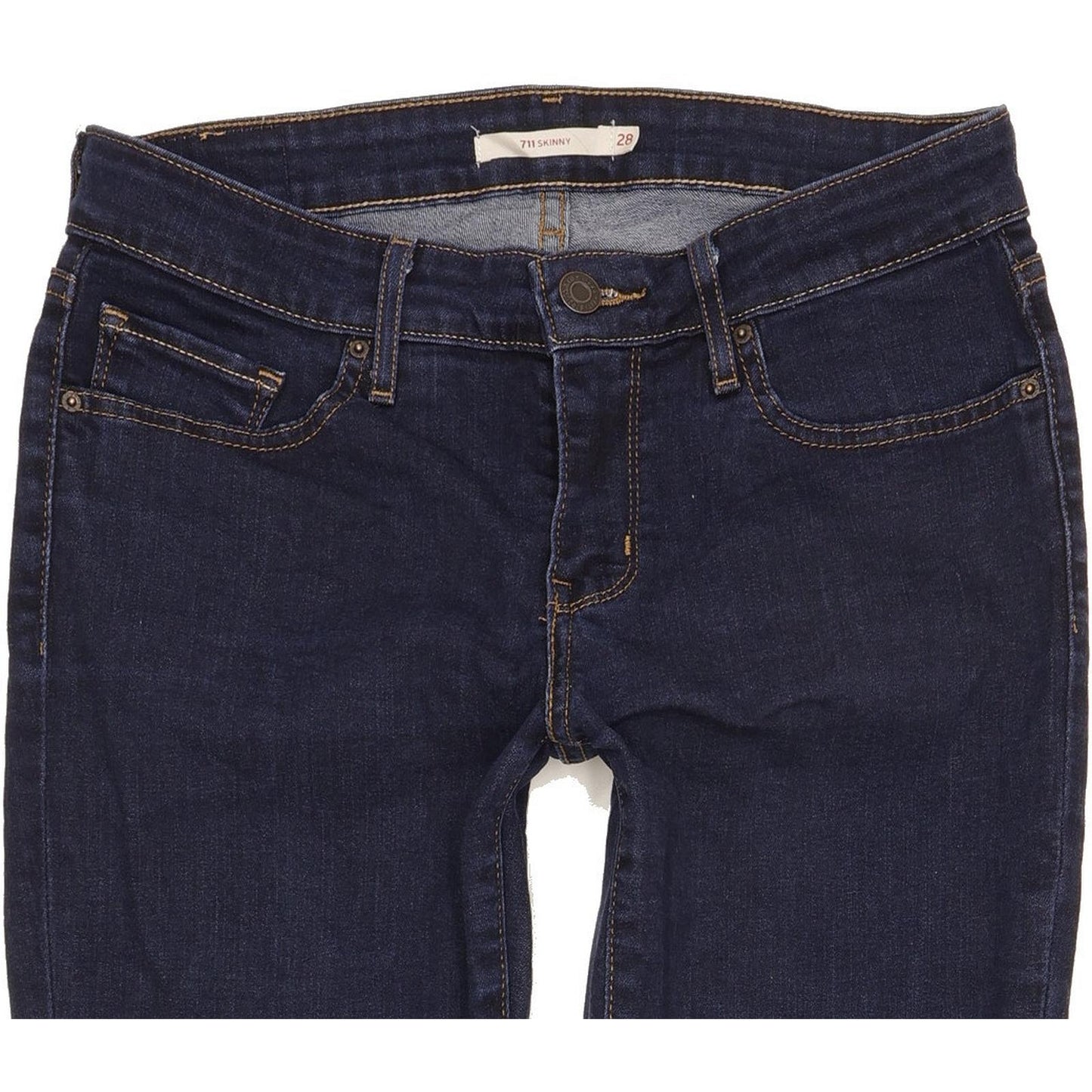 Levi's 711 Women Blue Skinny Slim Stretch Jeans W28 L30