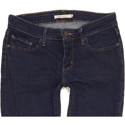 Levi's 711 Women Blue Skinny Slim Stretch Jeans W28 L30