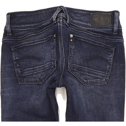 G-Star Lynn Women Blue Skinny Slim Stretch Jeans W27 L34