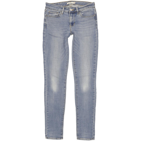 Levi's 711 Women Blue Skinny Slim Stretch Jeans W27 L32