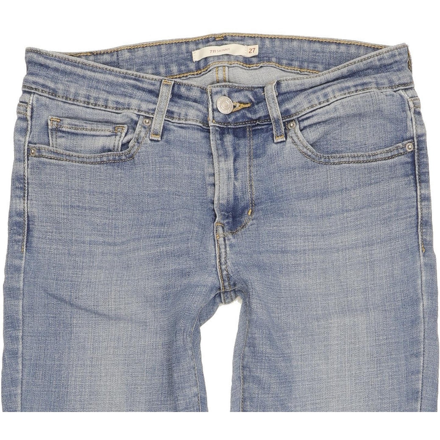 Levi's 711 Women Blue Skinny Slim Stretch Jeans W27 L32