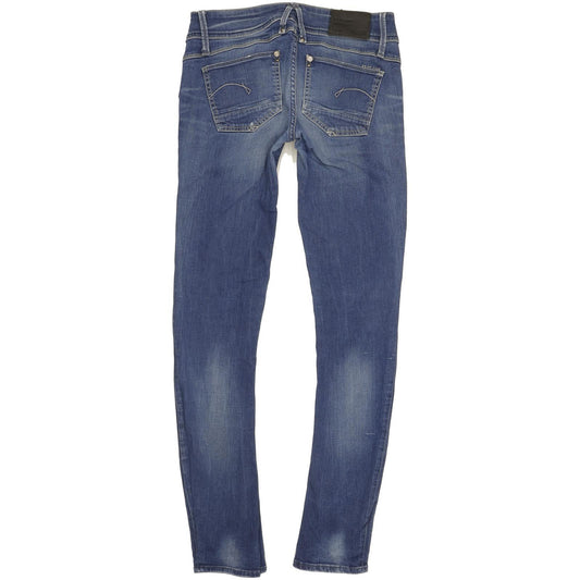 G-Star Lynn Women Blue Skinny Slim Stretch Jeans W29 L32
