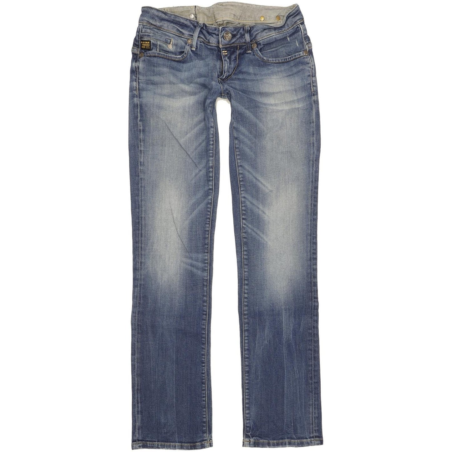 G-Star Midge Women Blue Straight Slim Stretch Jeans W29 L32