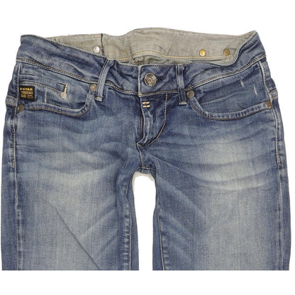 G-Star Midge Women Blue Straight Slim Stretch Jeans W29 L32