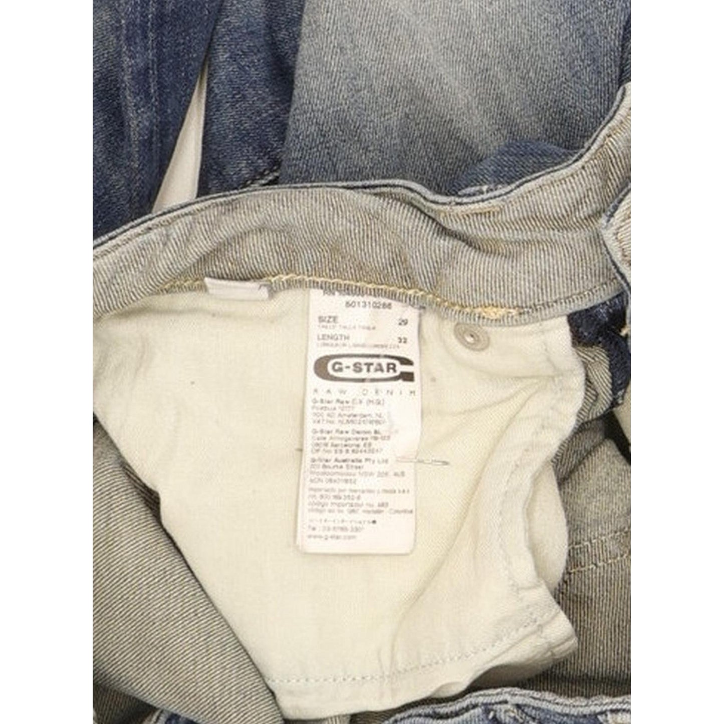 G-Star Midge Women Blue Straight Slim Stretch Jeans W29 L32