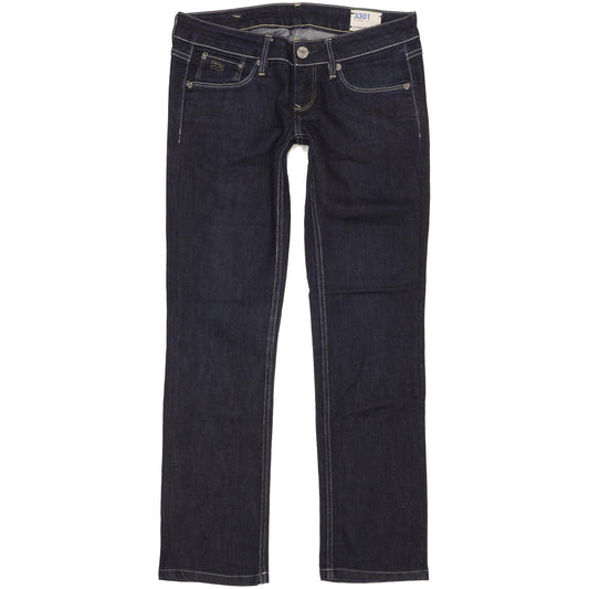 G-Star 3301 Women Navy Straight Slim Stretch Jeans W28 L28