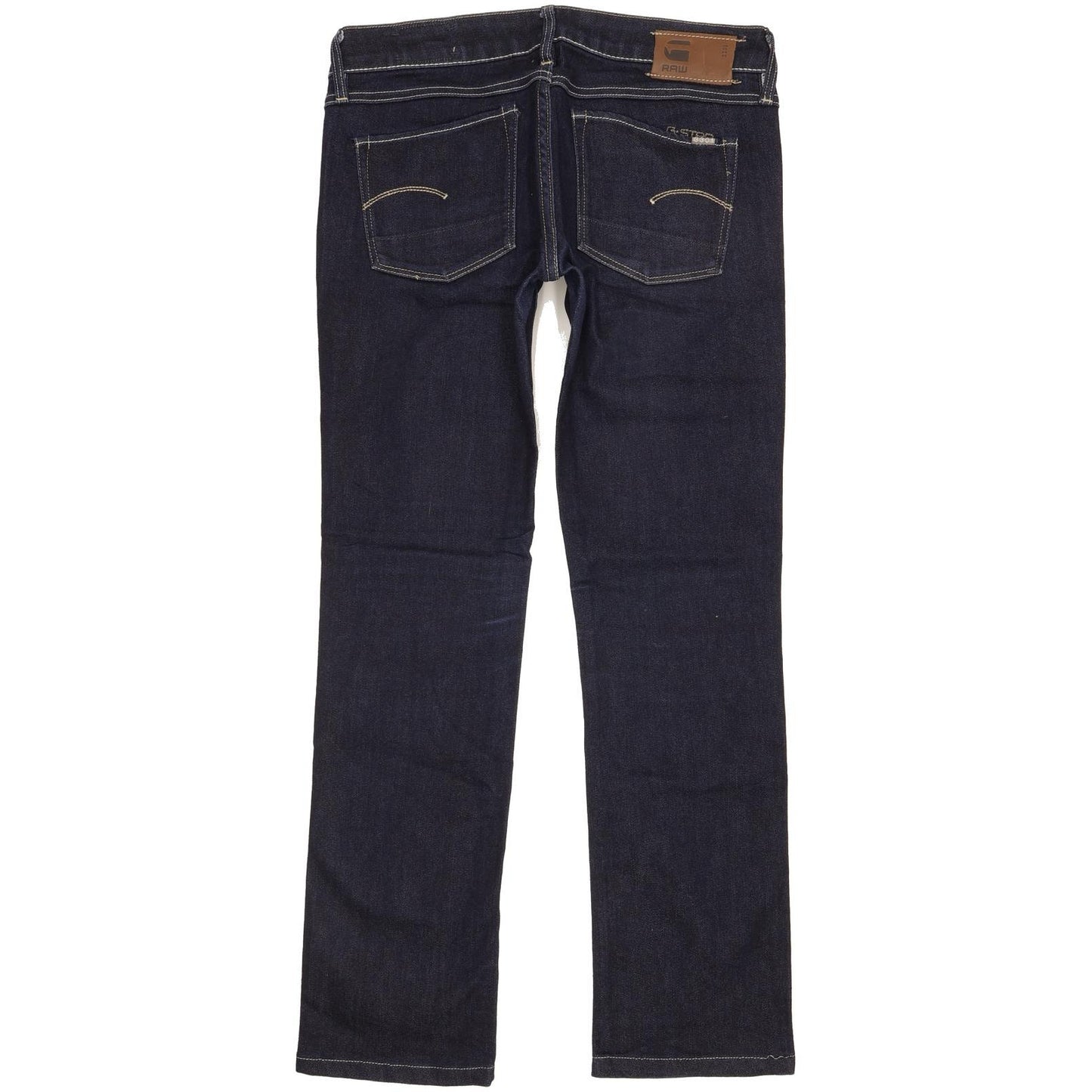 G-Star 3301 Women Navy Straight Slim Stretch Jeans W28 L28