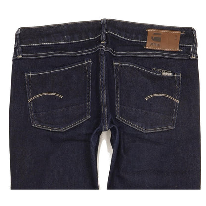 G-Star 3301 Women Navy Straight Slim Stretch Jeans W28 L28