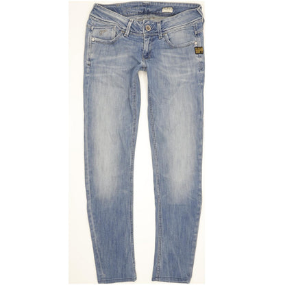 G-Star Women Blue Skinny Slim Jeans W28 L30