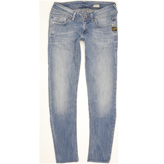 G-Star Women Blue Skinny Slim Jeans W28 L30