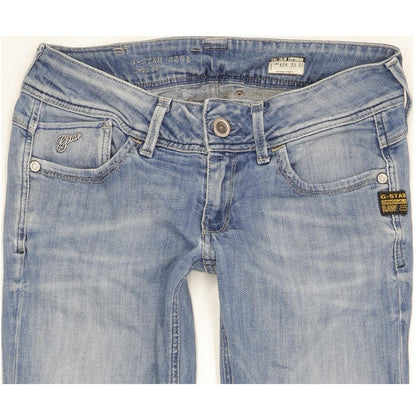 G-Star Women Blue Skinny Slim Jeans W28 L30
