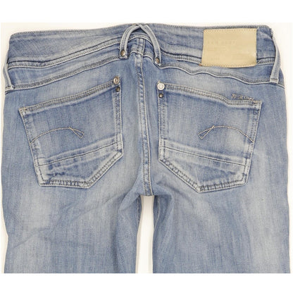 G-Star Women Blue Skinny Slim Jeans W28 L30