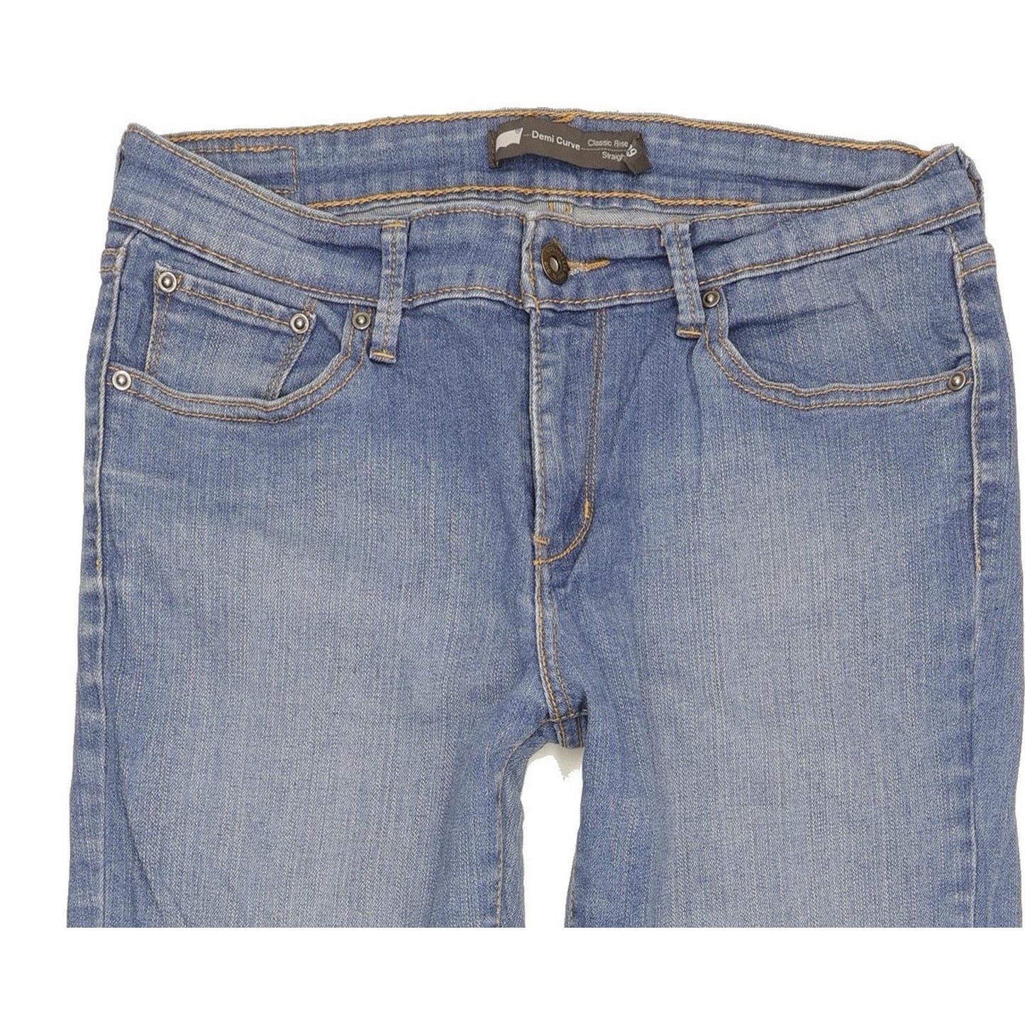 Levi's Demi Curve Women Blue Straight Slim Stretch Jeans W29 L31