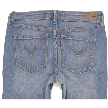 Levi's Demi Curve Women Blue Straight Slim Stretch Jeans W29 L31