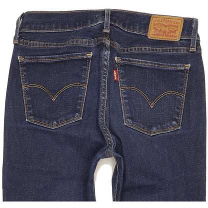 Levi's 710 Super Women Blue Skinny Slim Stretch Jeans W28 L30