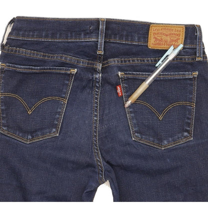 Levi's 710 Super Women Blue Skinny Slim Stretch Jeans W28 L30