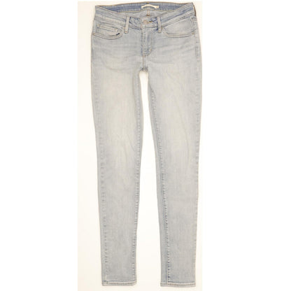 Levi's 711 Women Blue Skinny Slim Stretch Jeans W27 L32