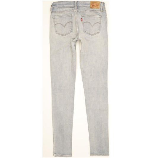 Levi's 711 Women Blue Skinny Slim Stretch Jeans W27 L32