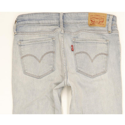Levi's 711 Women Blue Skinny Slim Stretch Jeans W27 L32