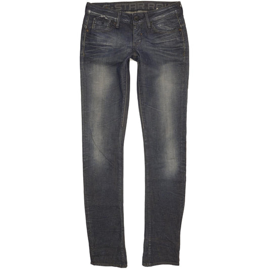 G-Star Corvet Women Blue Skinny Slim Stretch Jeans W30 L35