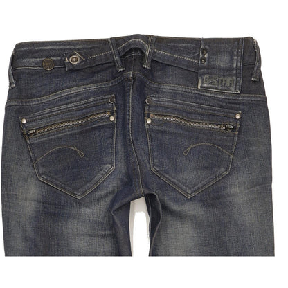 G-Star Corvet Women Blue Skinny Slim Stretch Jeans W30 L35