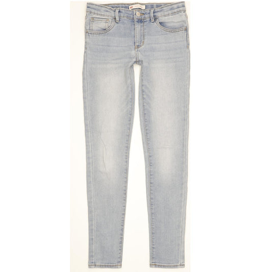 Levi's 710 Girls Women Blue Skinny Slim Stretch Jeans W26 L29
