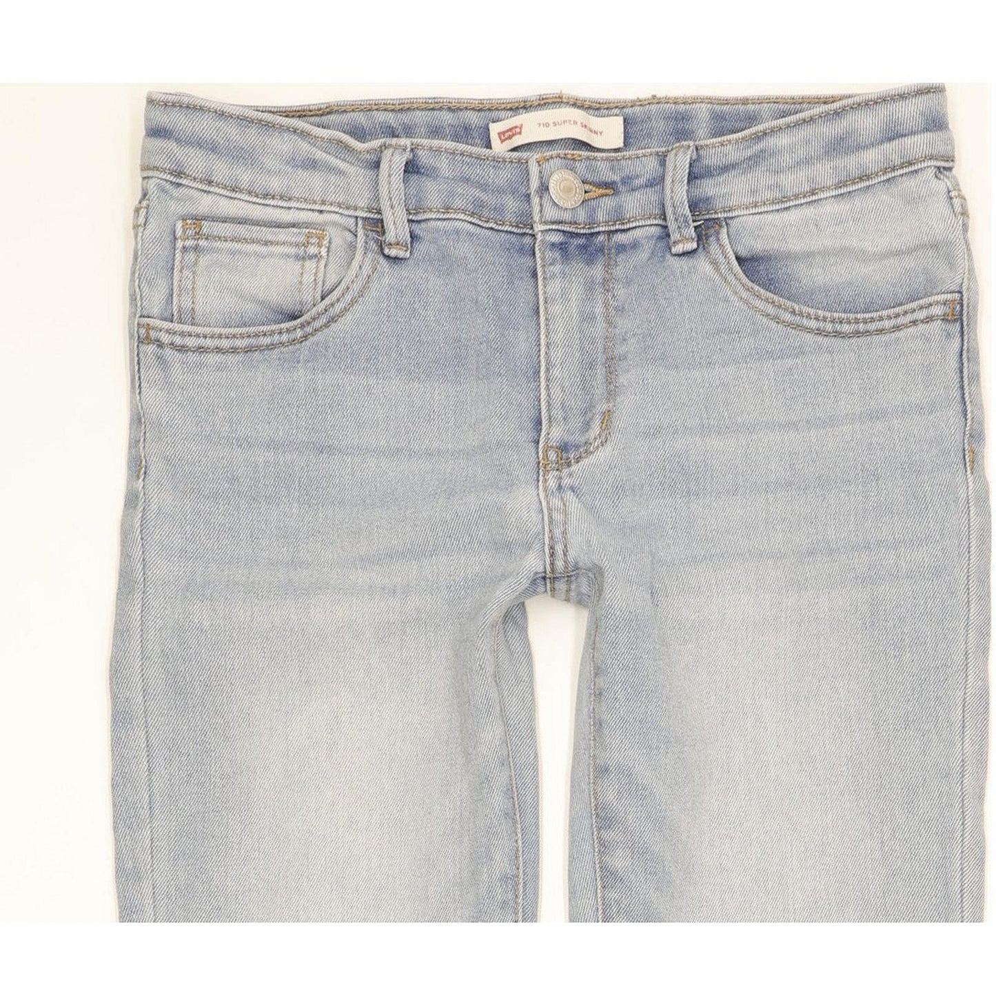 Levi's 710 Girls Women Blue Skinny Slim Stretch Jeans W26 L29