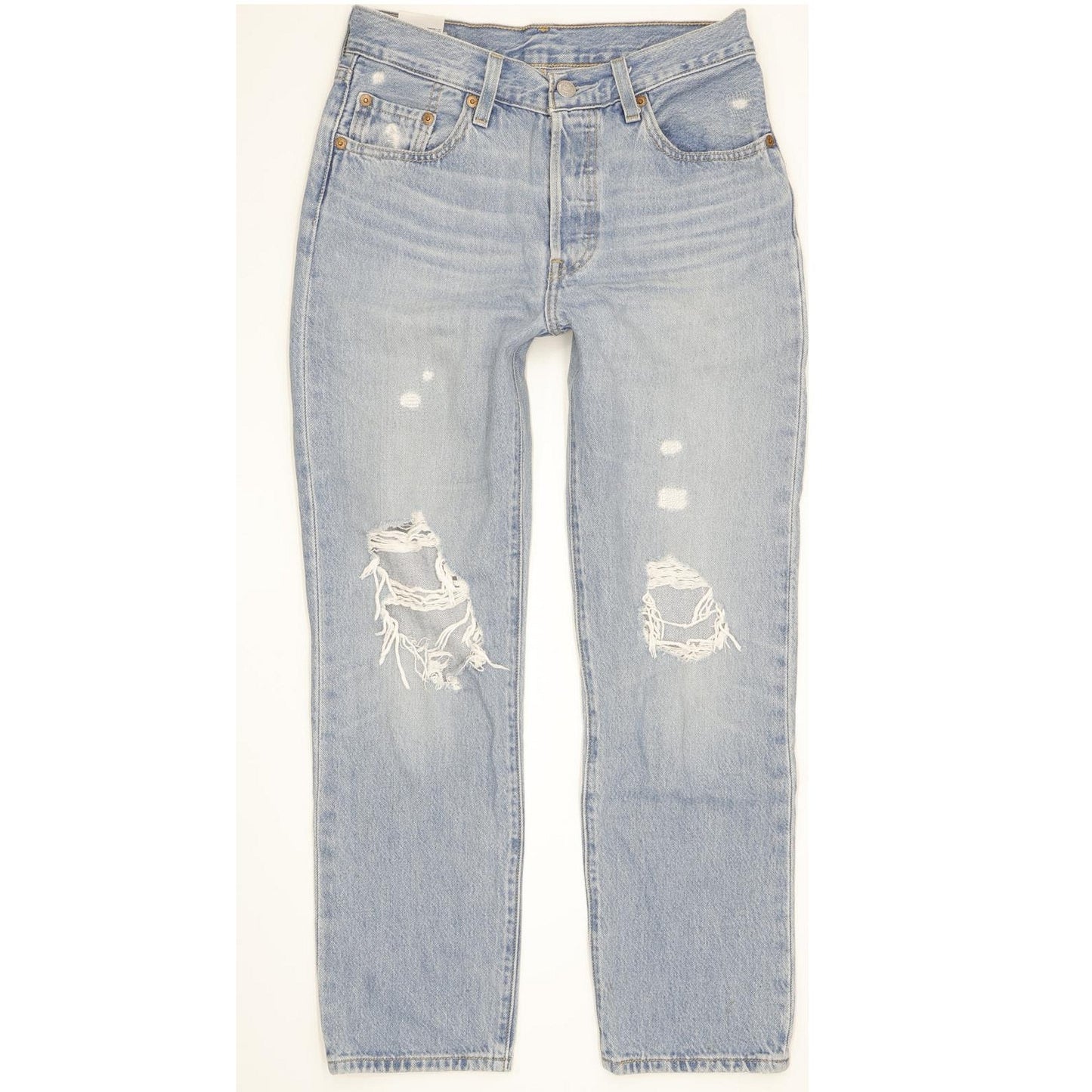 Levi's 501 Women Blue Straight Regular Jeans W25 L26