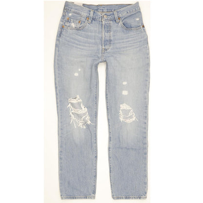 Levi's 501 Women Blue Straight Regular Jeans W25 L26