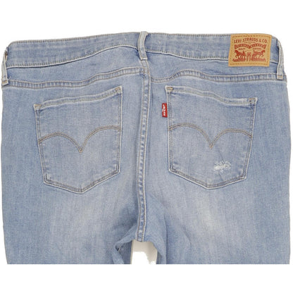 Levi's 711 Women Blue Skinny Slim Stretch Jeans W33 L30