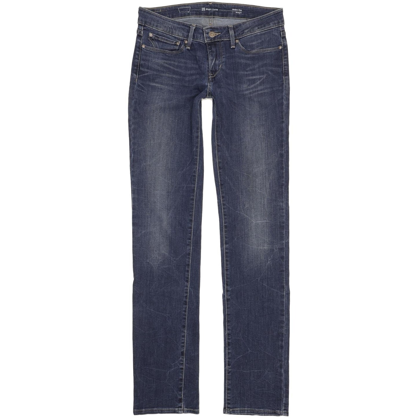 Levi's Slight Curve Women Blue Straight Slim Stretch Jeans W28 L34