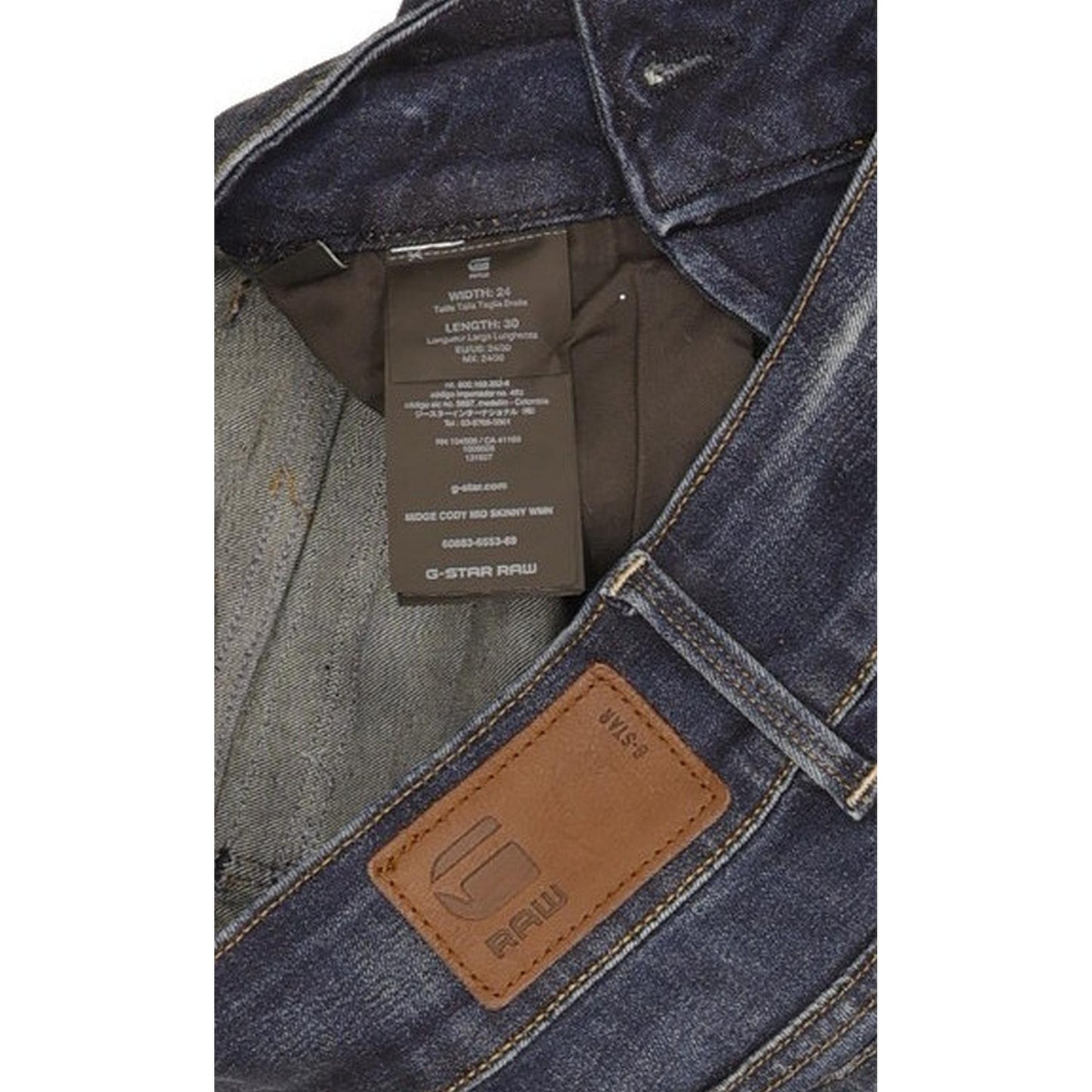 G-Star Midge Cody Women Blue Skinny Slim Stretch Jeans W24 L30