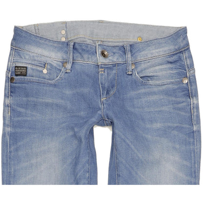 G-Star Midge Women Blue Straight Slim Stretch Jeans W29 L32