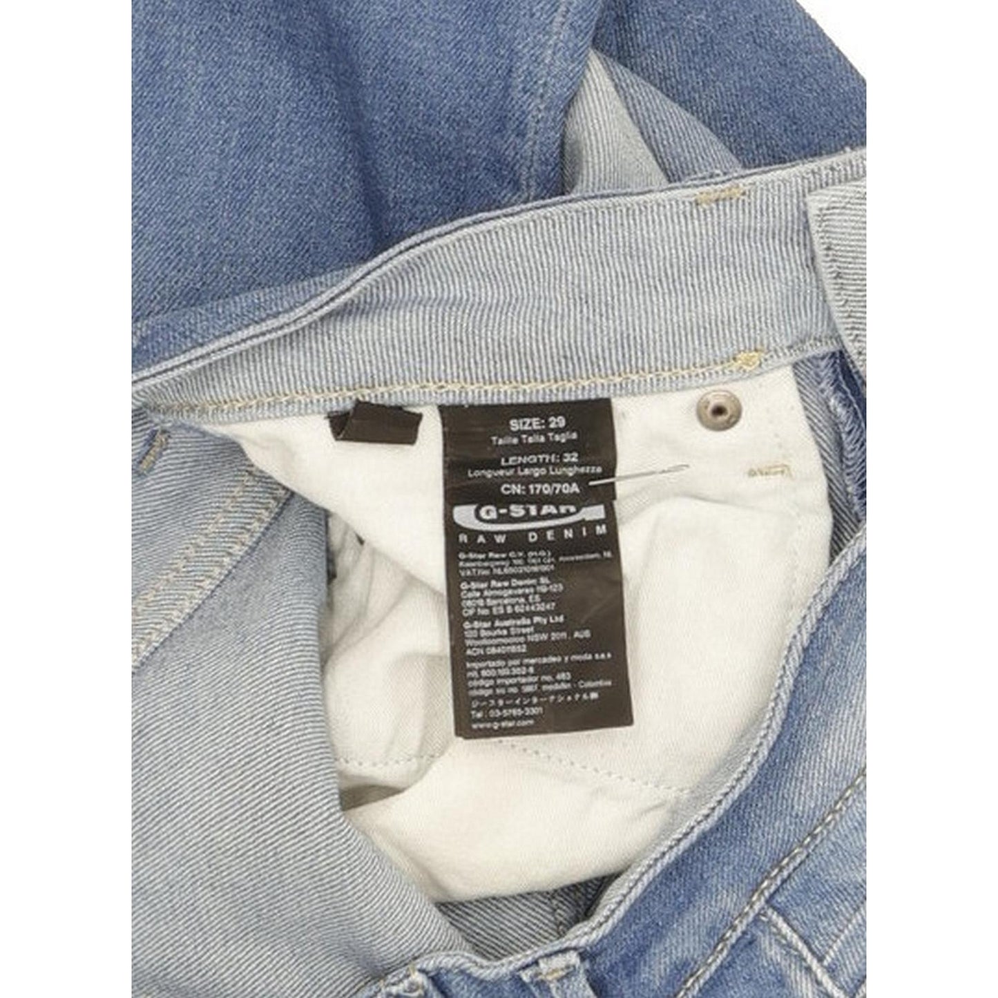 G-Star Midge Women Blue Straight Slim Stretch Jeans W29 L32