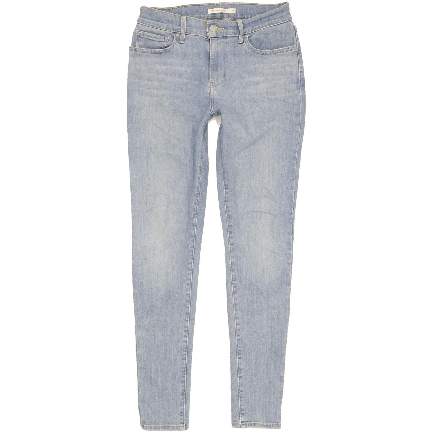 Levi's 710 Super Women Blue Skinny Slim Stretch Jeans W29 L30